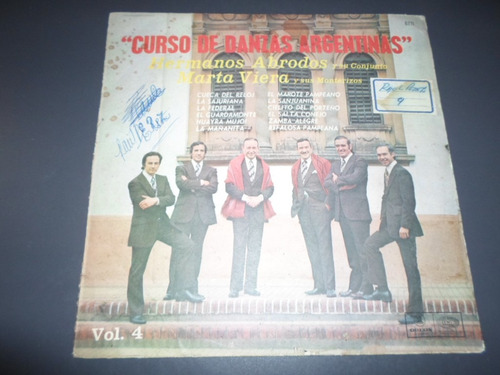 Curso De Danzas Argentinas V 4 Hermanos Abrodos * Vinilo