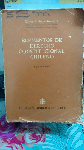 Elementos De Derecho Constitucional Chileno // Andrade C1