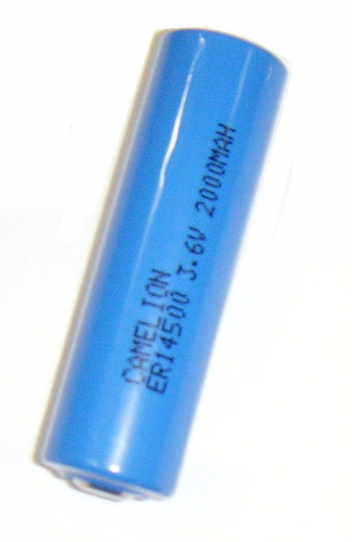 Pila 14500 14505 3,6 Volts Litio Ø14,5mm X50mm No Recargable