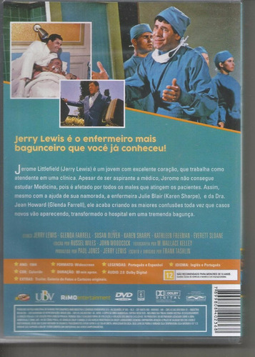 Imagem 2 de 2 de Dvd Bagunceiro Arrumadinho - Jerry Lewis Bonellihq Cx278 D18