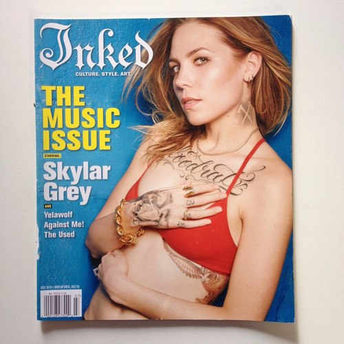 Revista Inked Skylar Grey Nº07 Ano 2014 R500