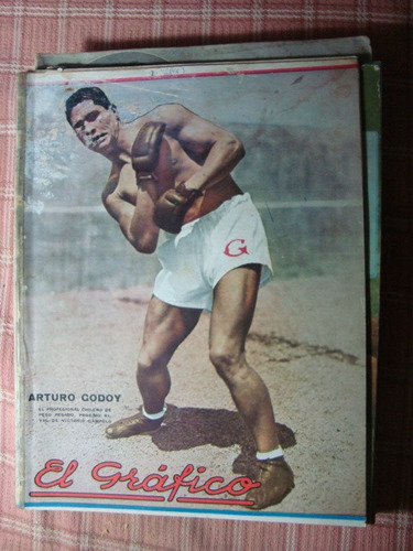 El Gráfico 762 17/2/34 Arturo Godoy Poster: Gimnasia Lp
