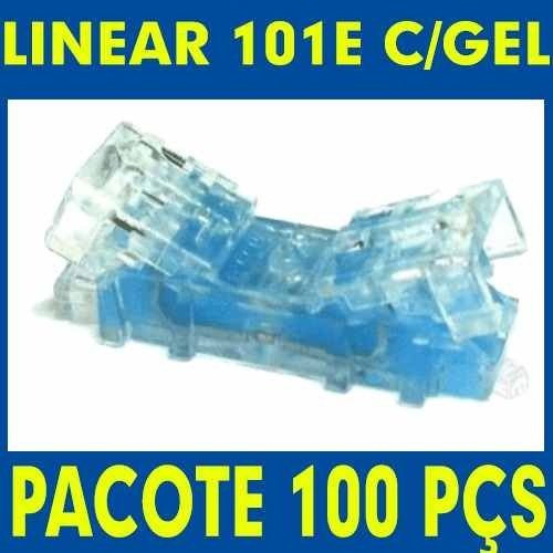 Imagem 2 de 6 de Conector Linear De Emenda 101e Geleado Bargoa 100 Peças