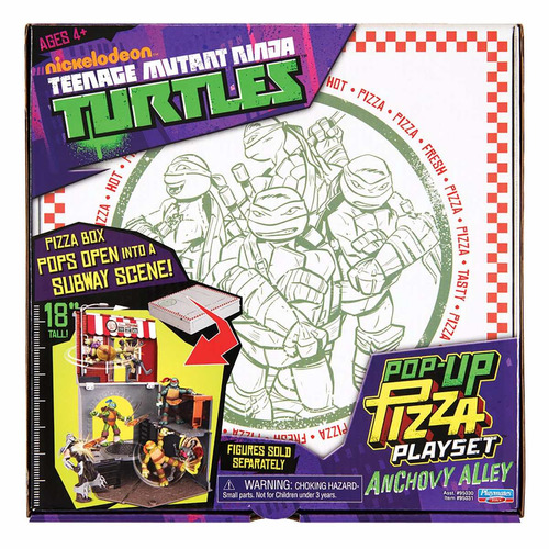 Tortugas Ninja Playset Escenario Pop Up Pizza Nenes Educando