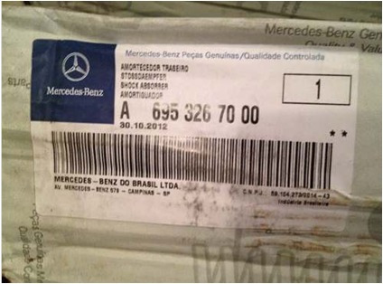 Imagen 2 de 2 de Amortiguador Trasero Mercedez Benz Para 1720 A695 326 70 00