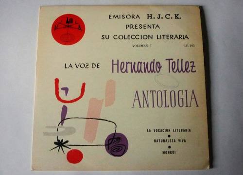 Hernando Tellez - Antologia - Hjck Lp Vinilo Acetato