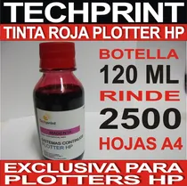 Comprar Botella Tinta Plotter Hp Rojo 120 Ml Para Sistema Continuo