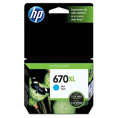 Cartucho Hp 670xl Negro Ó Color Orig 3525 4615 4625 5525 Garantia Oficial