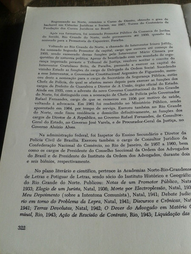 Historia Intelectual Do Rio Grande Do Norte , Contribuição À (Usado)