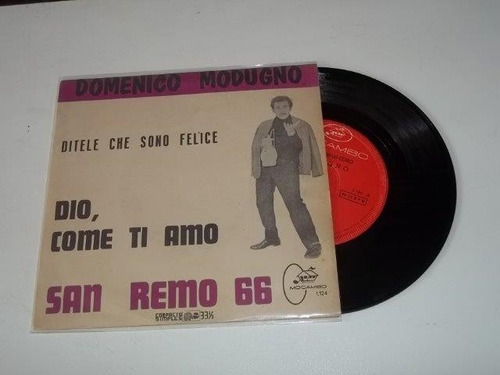 Vinil Compacto Ep - Dio Como Ti Amo - San Remo 66