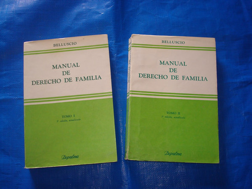 Manual De Derecho De Familia. Tomo 1 Y 2. Belluscio. Depalma