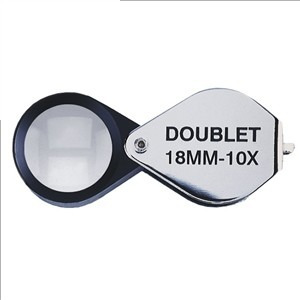 Lupa Con Lente De 18 Mm Doublet 10x, Chrome