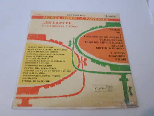 Les Baxter - Musica Desde La Pantalla - Vinilo Argentino