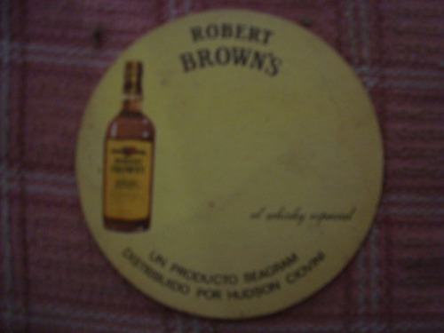 Posavaso Antiguo Whisky Robert Brown´s Publicidad Decoración