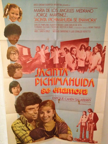 Afiche De Cine Original - Jacinta Pichimahuida Se Enamora