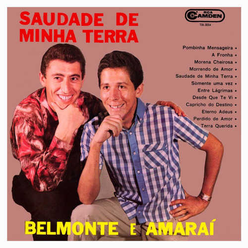 Cd Belmonte E Amaraí Saudade De Minha Terra Sertanejo Raíz