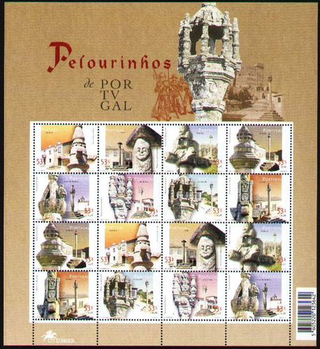 Portugal 2001. Pelourinhos/picotas. Hojita Con 2 Series De 8