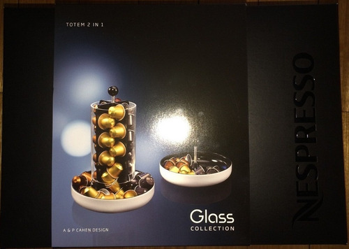 Dispenser Holder Capsulas Nespresso Glass Totem 2 En 1