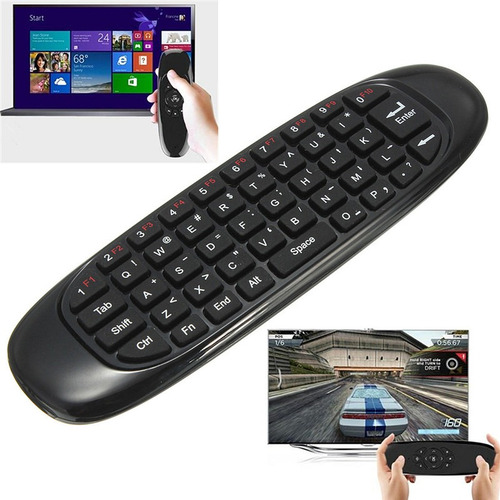 Teclado Y Air Mouse Inalambrico Bluetooth, Smart Tv Y Pc