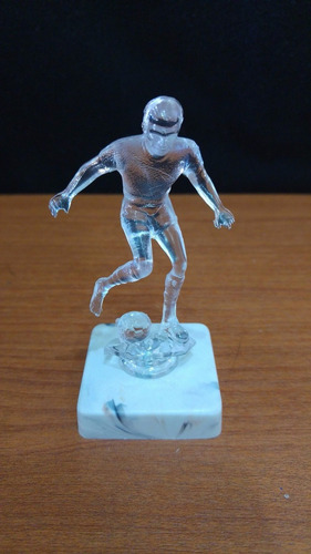 Trofeo Plástico Fútbol Transparente 9,5cm Souvenir Económico