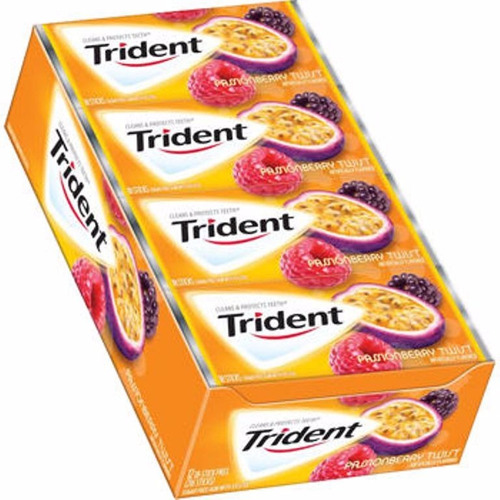 Chicletes Trident Passionberry Twist Importados - 12 Unid.