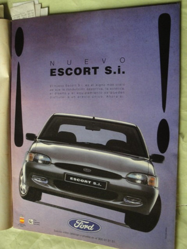 Publicidad Ford Escort S. I. Año 1995