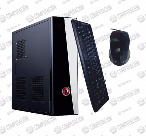 Kit Compucase Gabinete Slim Fuente 500w + Teclado + Mouse