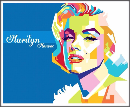 Poster Marilyn Monroe 50x60cm Decoração Parede Arte Vintage