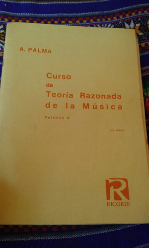 Teoria Razonada De La Musica Palma Vol 3 Ricordi Envios Mdq