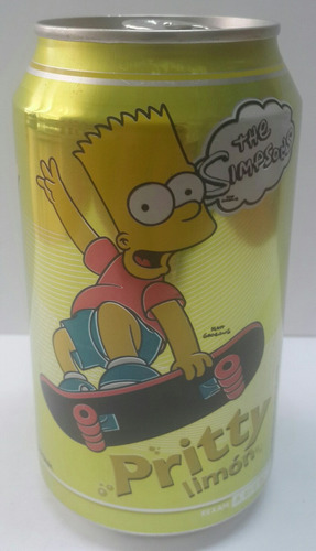 Lata De Pritty Limon Edicion Los Simpsons