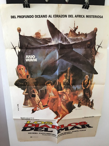 Afiche Original De Cine - Los Diablos Del Mar