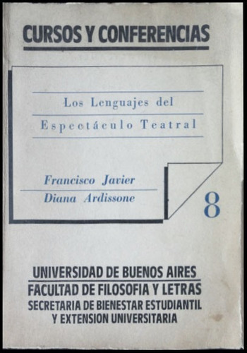 Cursos Y Conferencias. 1ra Edición. 1986. 48n 321