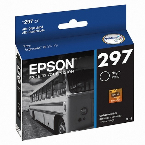 Cartucho Epson T297120 Negra Alta Capacidad Xp 231-431