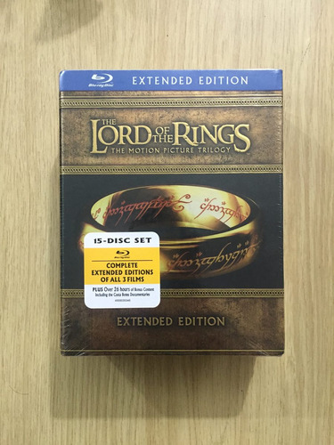 Lord Of The Rings Extended Edition Bluray 15 Discos