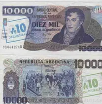 Comprar 2 Billetes 10000 Pesos Argentinos Sobrecargados Serie B Y C