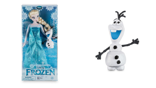 Muñeca Elsa Con Figura De Olaf, Colección 2016 Disney Store