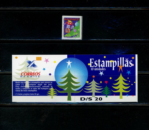 Sellos Postales De Chile. Navidad '97. Sellos Clip Ds. Nº 20