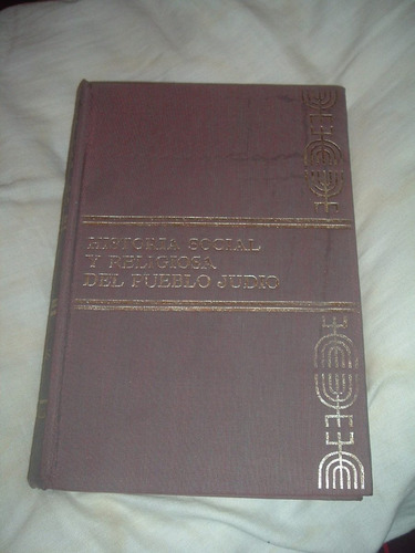 Libro Historia  Social Y Religiosa Del Pueblo Judio