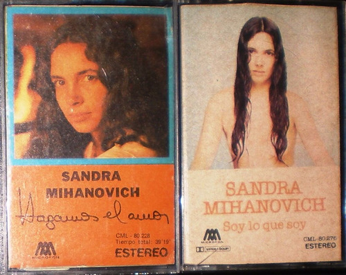 Sandra Mihanovich - Lote De 2 Cassettes