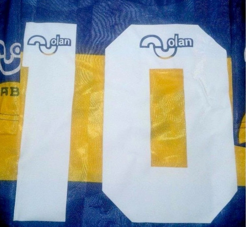 Estampado Numero Boca 1995 Olan  Caniggia- Maradona