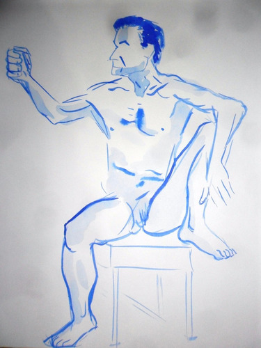 Estudio De Aciano Sentado