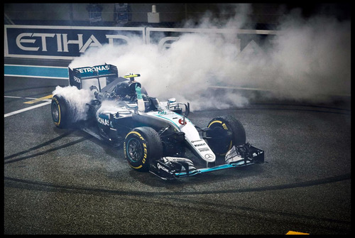 Mercedes Amg F1 W07 Nico Rosberg 2016 Cuadro 45x30cm