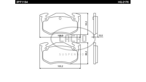 Pastilla De Freno Trasera P/ Peugeot 306/206/205 Gti/cti 