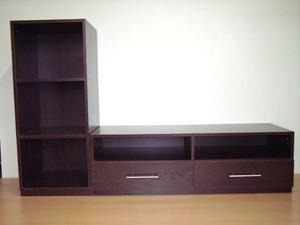 Mesa Lcd Led Dvd 2 Cajones Mas Repisa.