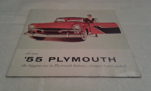 Folleto Desplegable De Venta 100% Original: Plymouth 1955