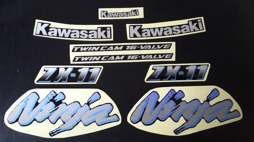 Calcos Kawasaki Zx11 Kit Completo Varios Colores