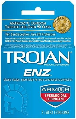 Trojan Enz Spermicidal Condom 3 Conde