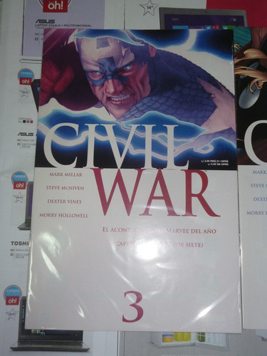 Comic Civil War Peru21 Nº 3,4,6