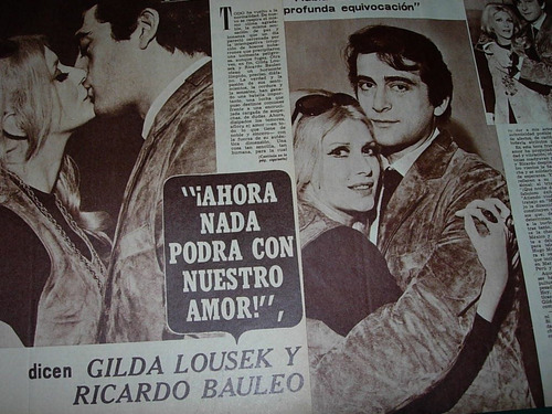 Gilda Lousek Ricardo Bauleo Clipping Revista Radiolandia