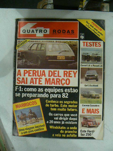 Revista Quatro Rodas N 257 Año 1981 Testes Corcel 1.6 X Pass